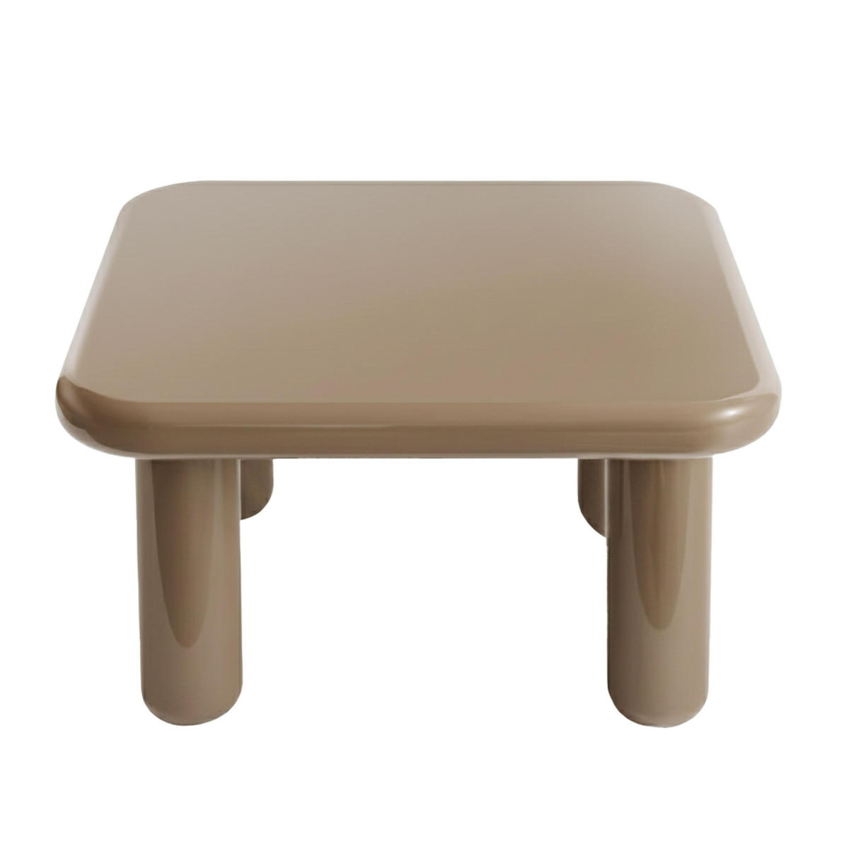 COUCHTISCH, Taupe - Taupe, Holzwerkstoff (75/75/41cm) - Oviala