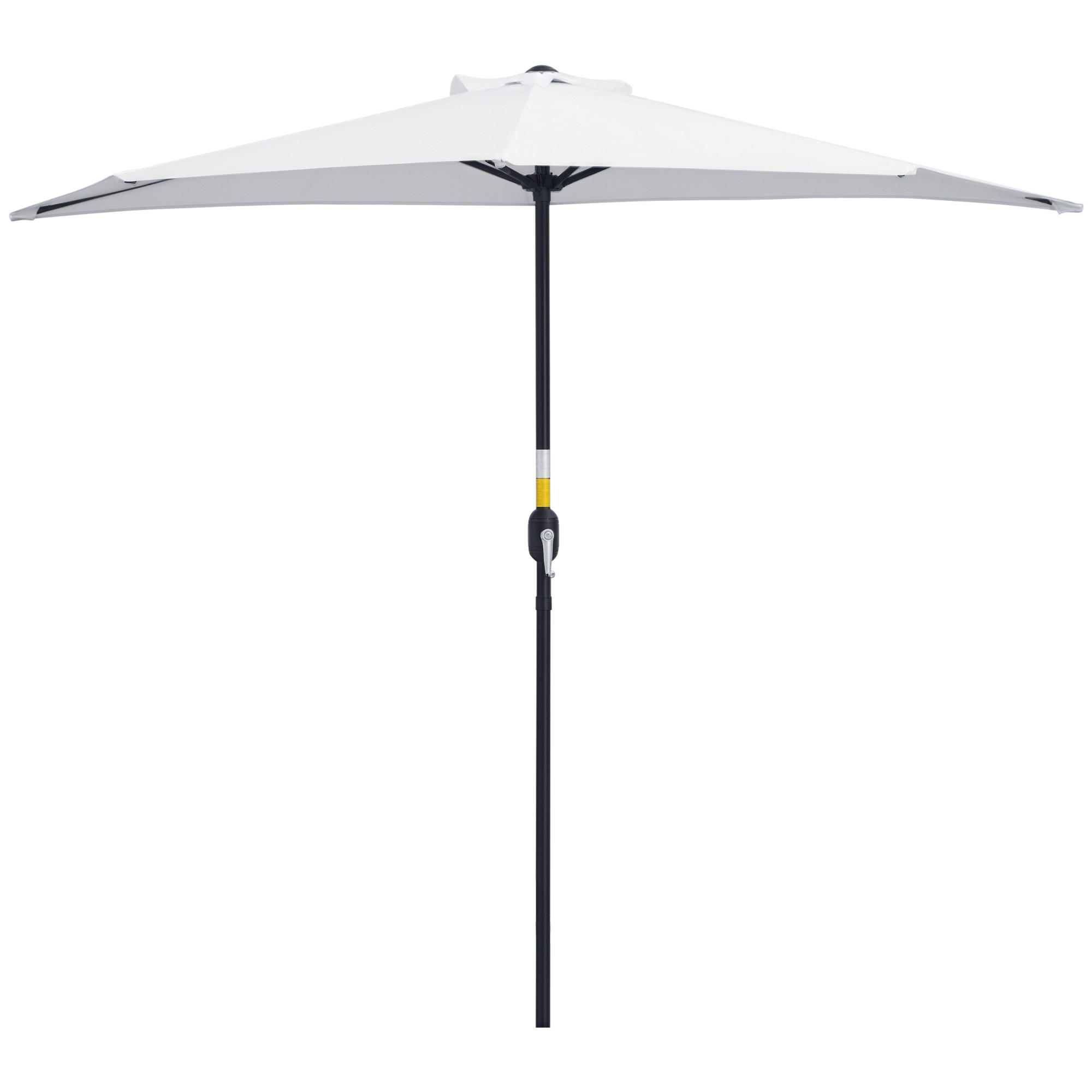 HALBSCHIRM Creme 260/135/230 cm - Weiß, Metall (260/135cm) - PANGIVO