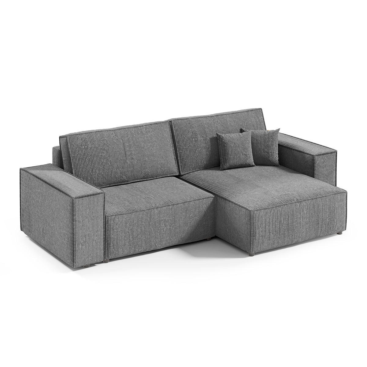 Petits-meubles Ecksofa Grau 257x148 cm