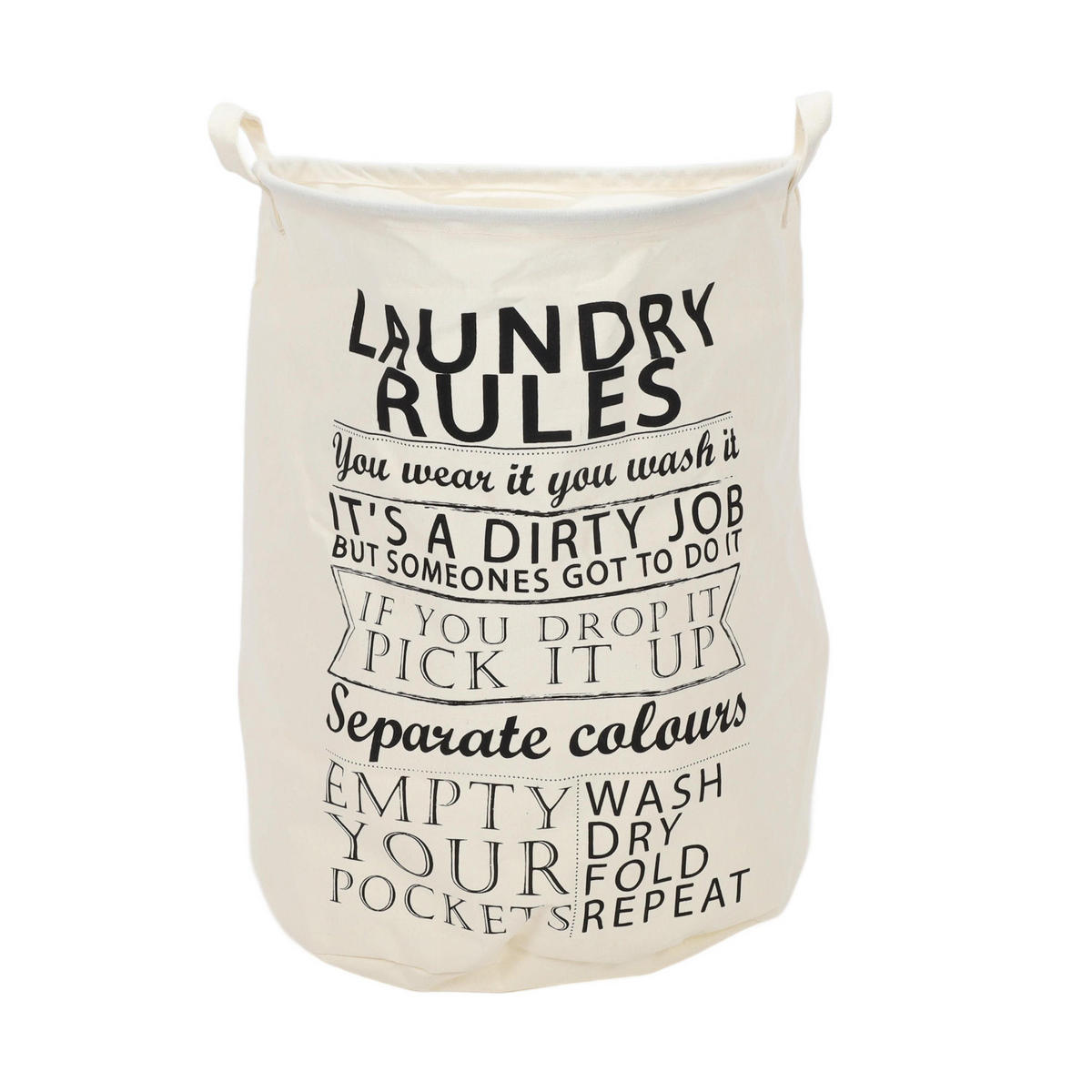 WÄSCHESACK 54 l 38/38/48 cm - Weiß, Textil (38/48/38cm) - ZELLER
