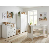 BABYMÖBEL-KOMPLETTSET Thilo 3-tlg. - Schwarz/Weiß, Holzwerkstoff/Metall (200/200/200cm) - arthur berndt