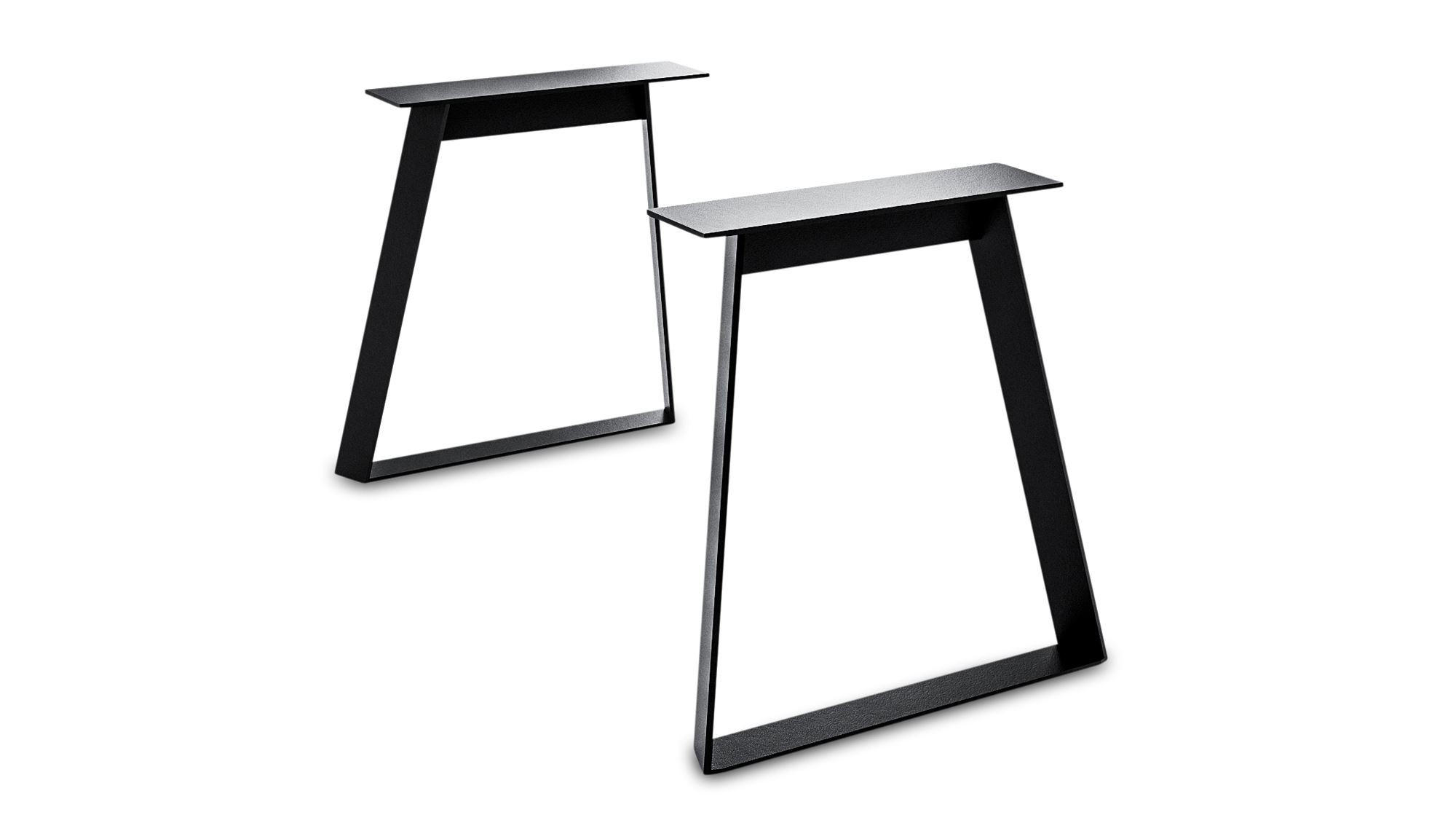 TISCHGESTELL Dannye 68x72x Esstischgestell Metall Schwarz - Schwarz, Metall (68/1/72cm)