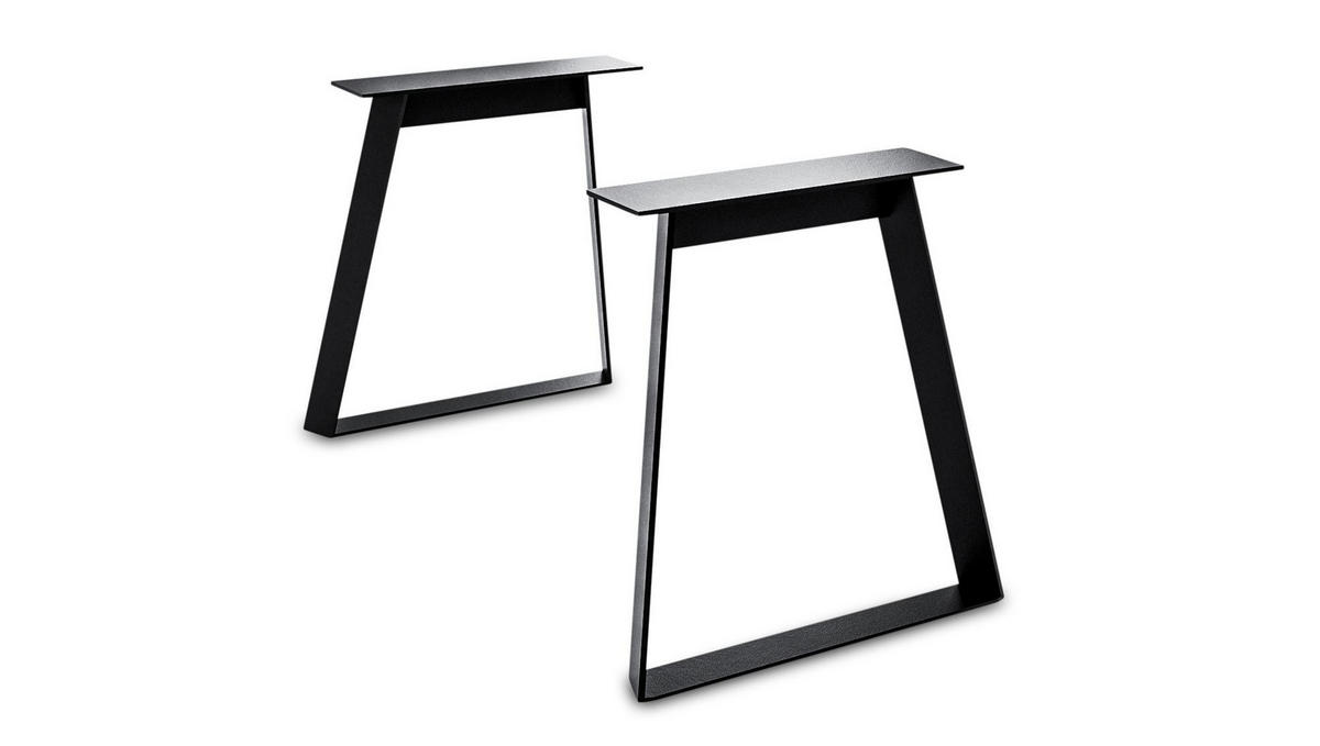 TISCHGESTELL Dannye 68x72x Esstischgestell Metall Schwarz - Schwarz, Metall (68/1/72cm) - 58aufmkessel