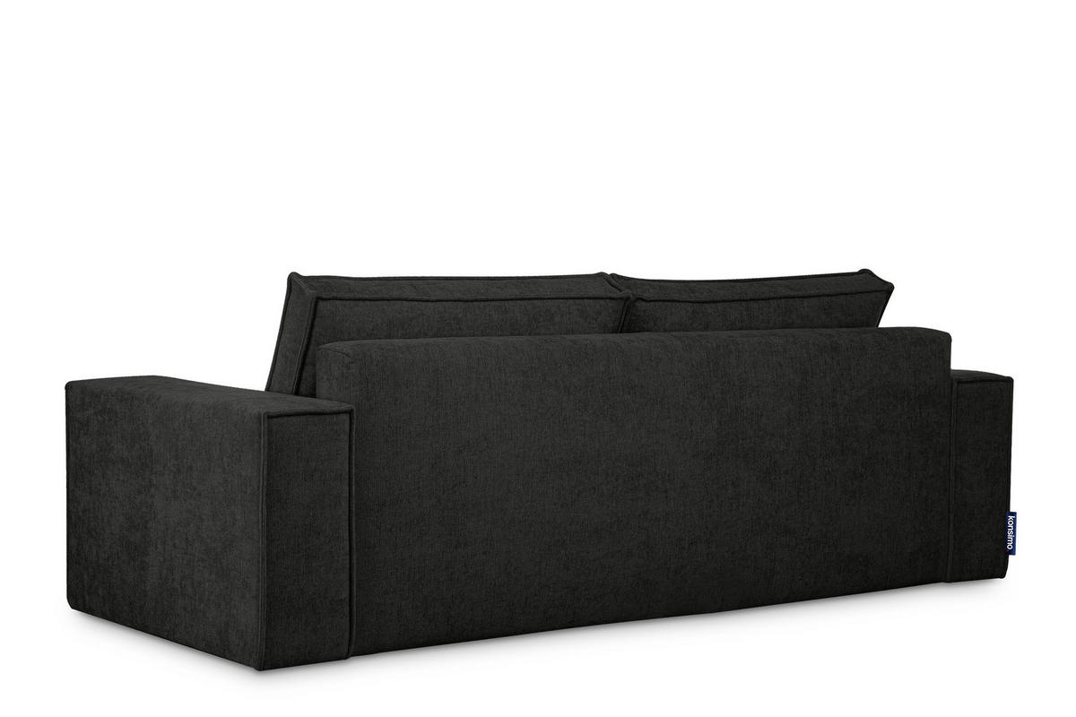 3-SITZER-SOFA NAPI II mit Schlaffunktion, anthrazit - Anthrazit, Textil (244/89/101cm) - KONSIMO®