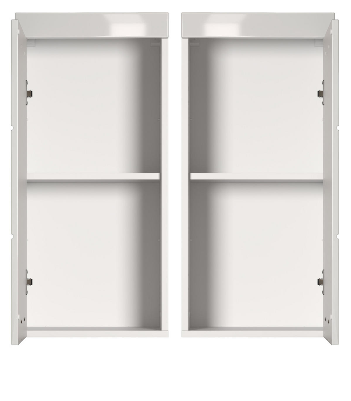HÄNGESCHRANK weiß Hochglanz 37 x 77 cm, Badschrank hängend - Weiß, Holzwerkstoff/Kunststoff (37/77/23cm) - Top.Furn