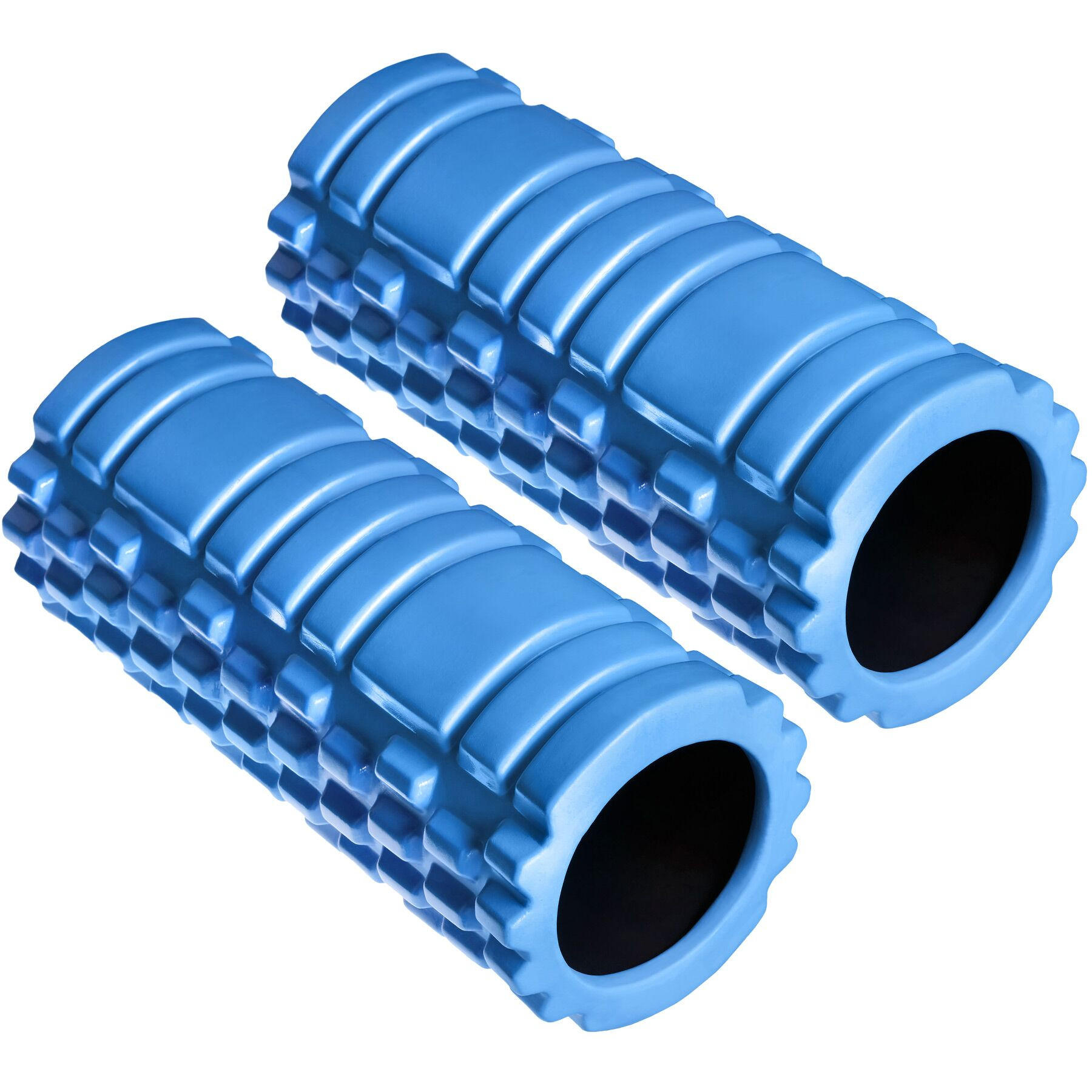 FASZIENROLLE ,leichte Reinigung, 335 x 145 mm,blau - Blau, Kunststoff (14.5/14.5/33.5cm) - tectake