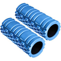 FASZIENROLLE ,leichte Reinigung, 335 x 145 mm,blau - Blau, Kunststoff (14.5/14.5/33.5cm) - tectake