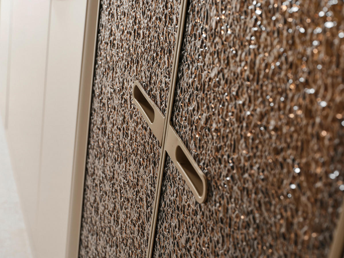 KLEIDERSCHRANK Sebastian 6 trg. - Beige, Holzwerkstoff (271/230/65cm)