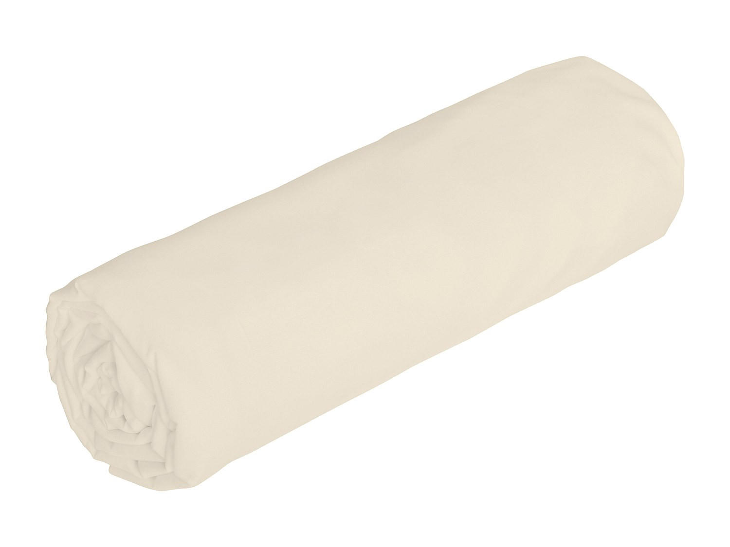 Vente-Unique Spannbettlaken Beige 190x140 cm