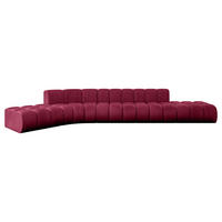 ECKSOFA modulares Sofa Solven-L2 - 471x174x70 cm Bordeauxrot - Bordeaux, Holzwerkstoff/Textil (471/174cm) - ALTDECOR