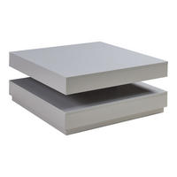 COUCHTISCH Florenz 76/76/38 cm - Hellgrau, Holzwerkstoff (76/76/38cm) - [en.casa]