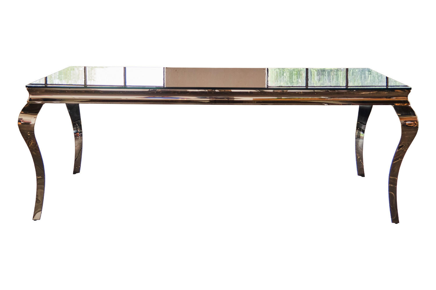 ESSTISCH AMARA Schwarz Glas - Silberfarben/Schwarz, Glas/Metall (200/100/75cm) - KAWOLA