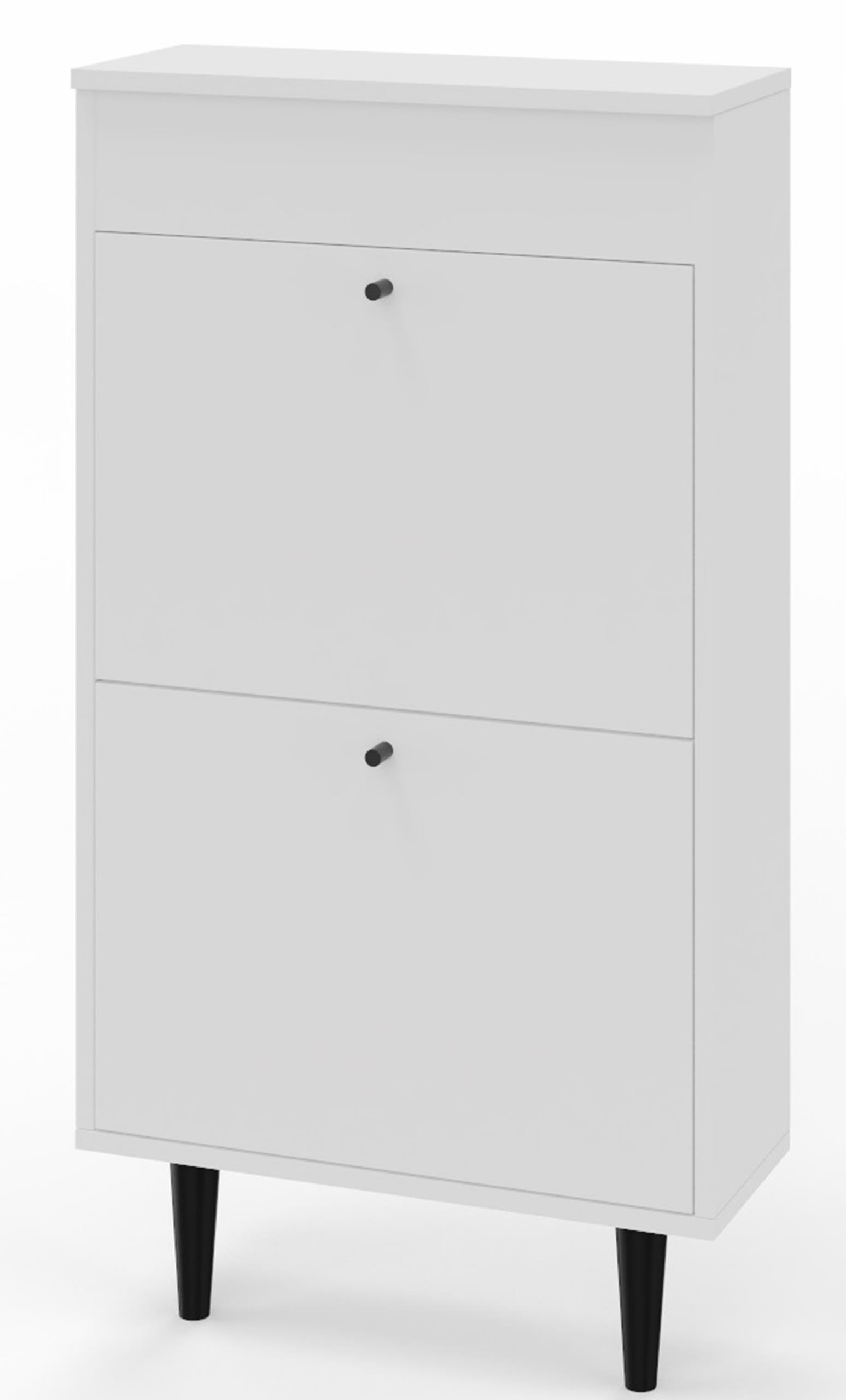 SCHUHSCHRANK Dotti 521 Weiß 55/21/104 cm Wandmontage - Weiß, Holzwerkstoff (55/104/21cm) - Matkam Möbel