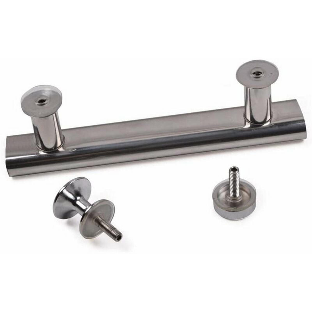 MÖBELGRIFF 2er-Set 145 mm Edelstahl - Silberfarben, Metall (2/3/2.1cm)