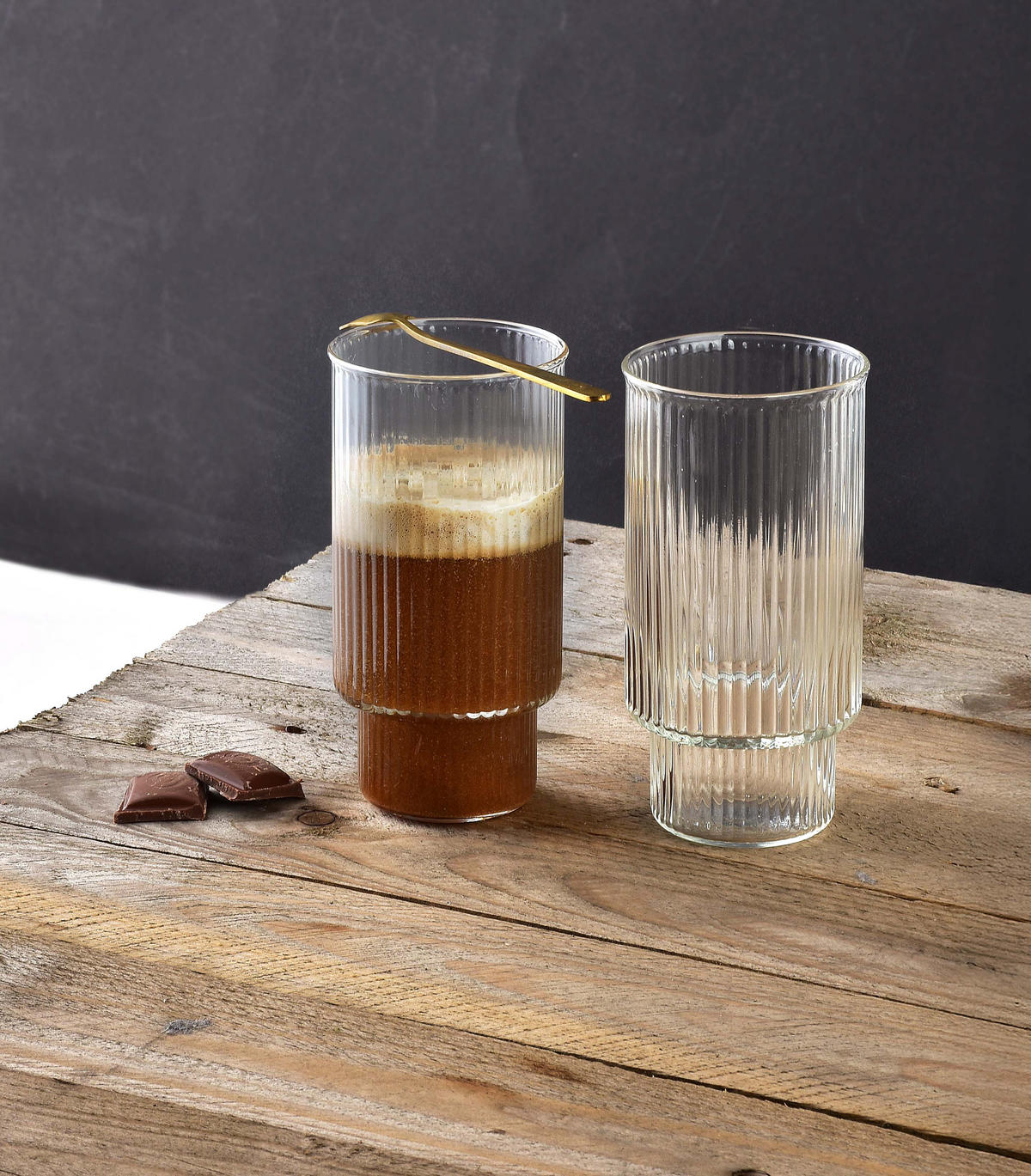 GLÄSER Ella 4er Set transparent 7/5.5/14 cm Glas - Transparent, Glas - Mondex