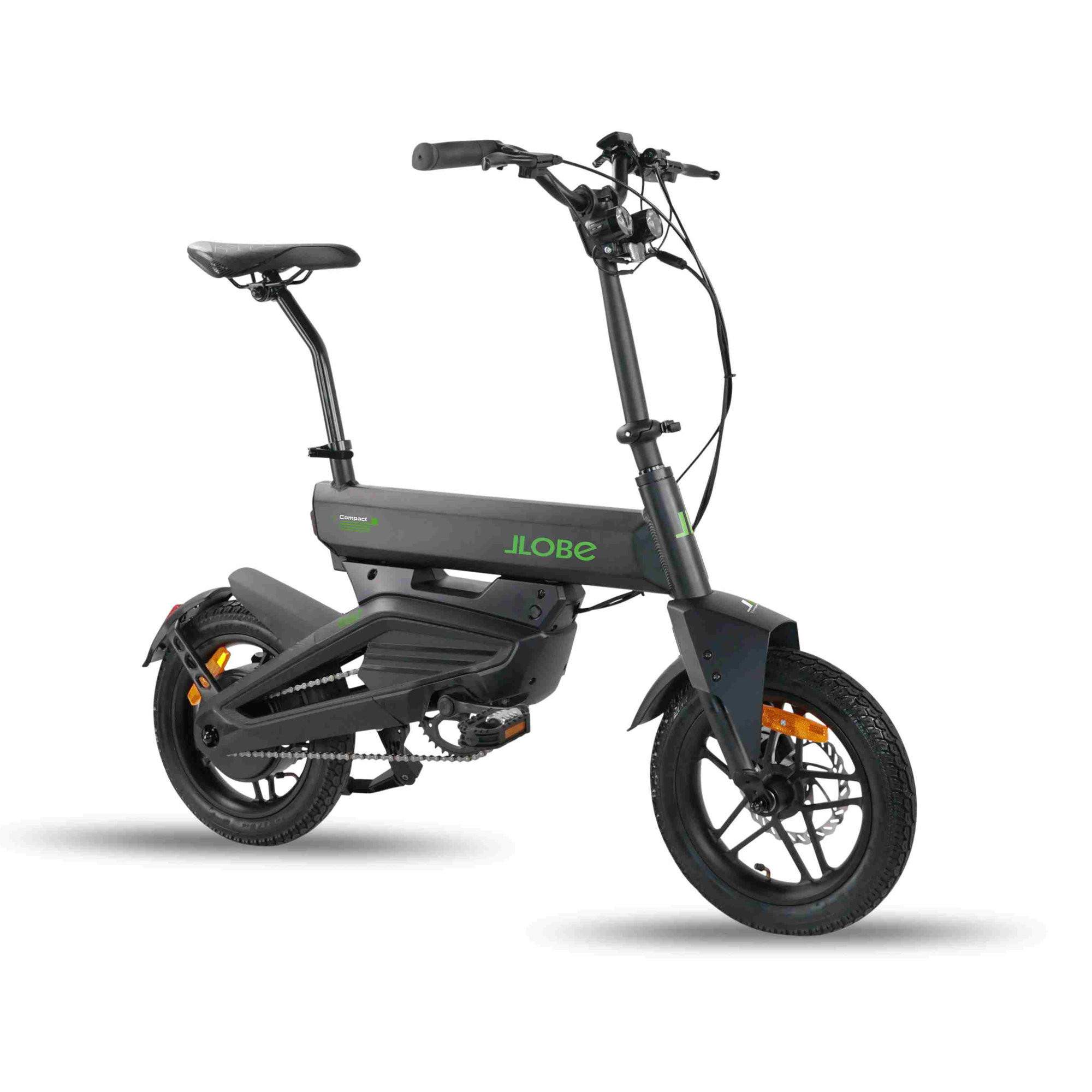 E-BIKE 14", COMPACT - Schwarz, Metall (90cm) - LLOBE