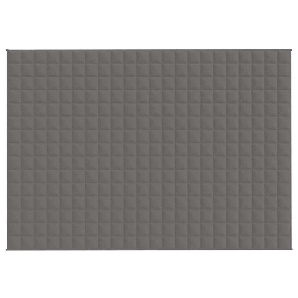 GEWICHTSDECKE Grau 155/220 Cm 7 Kg Stoff - Grau, Textil (150/220cm) - vidaXL