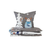 BETTWÄSCHESET Kitta - Feinbiber - 2-teilig - 155 x 220 cm - Blau - Blau, Textil (155/220cm) - SCHIESSER