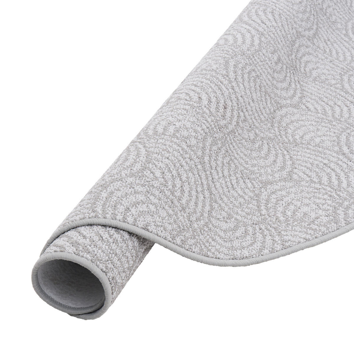 FEINSCHLINGE DESIGNER TEPPICH RUND CIRCLE - Grau, Textil (200/200cm) - Snapstyle