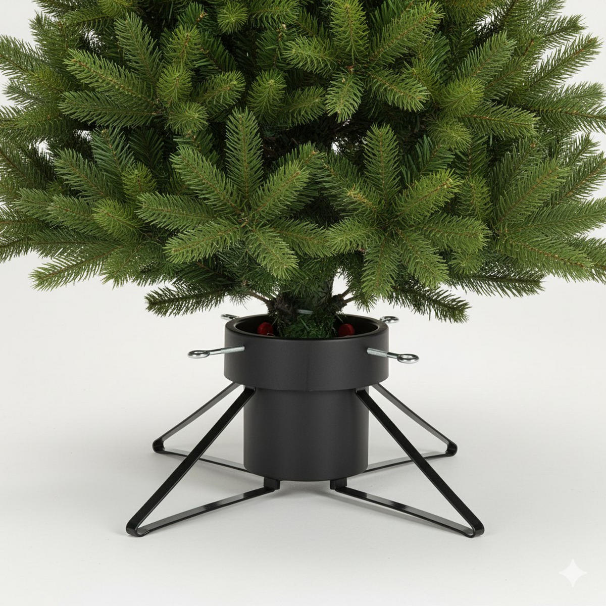 CHRISTBAUMSTÄNDER Metall 2,8 L - Schwarz, Metall (57/23cm) - Home Styling Collection