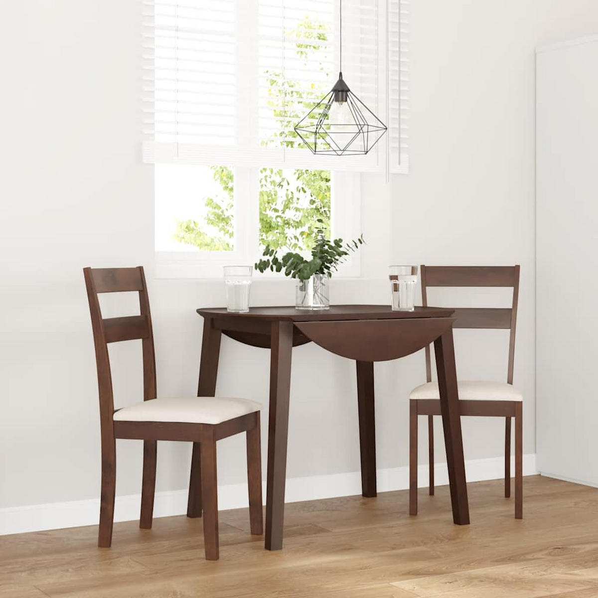STUHL-SET 2 Stk Eichhain 40/89/48 cm - Braun, Holz (40/89/48cm) - ZMH
