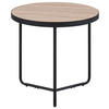 KAFFEETISCH heller Holzfarbton/schwarz 50 cm Melody - Hellbraun/Schwarz, Holzwerkstoff (50/50/50cm) - Beliani