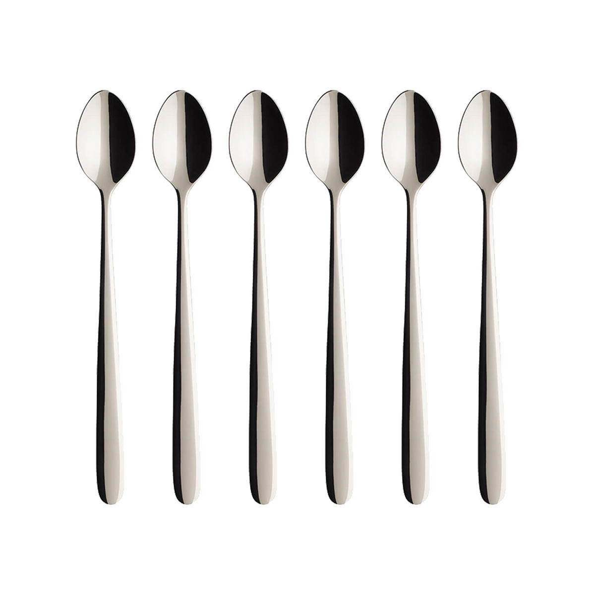 LONGDRINK LÖFFEL Daily Line silber 20 cm 6er Set - Silberfarben, Metall - Villeroy & Boch