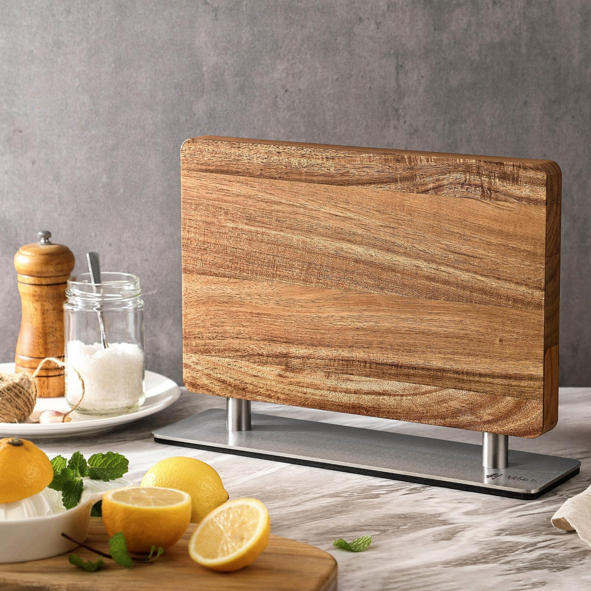 MAGNET-MESSERHALTER - Akaziefarben, Holz (32/3/21cm) - Wakoli