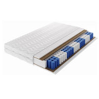 TASCHENFEDERKERNMATRATZE DROVEN 200x200, H4, Höhe ca.: 20 cm - Weiß, Textil (200/200cm) - MASSENO