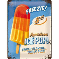 BLECHSCHILD 30/40 cm USA Ice Pop - Multicolor, Metall (30/40/0.2cm) - Nostalgic-Art