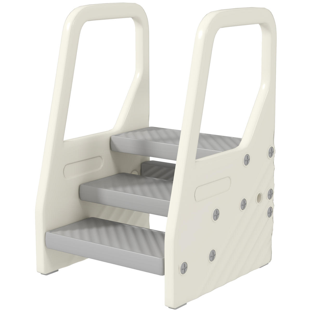 TRITTHOCKER DE-09544 Verstellbar von 3 auf 2 Stufen Grau - Grau, Kunststoff (43/65.5/42cm) - ComfortXL