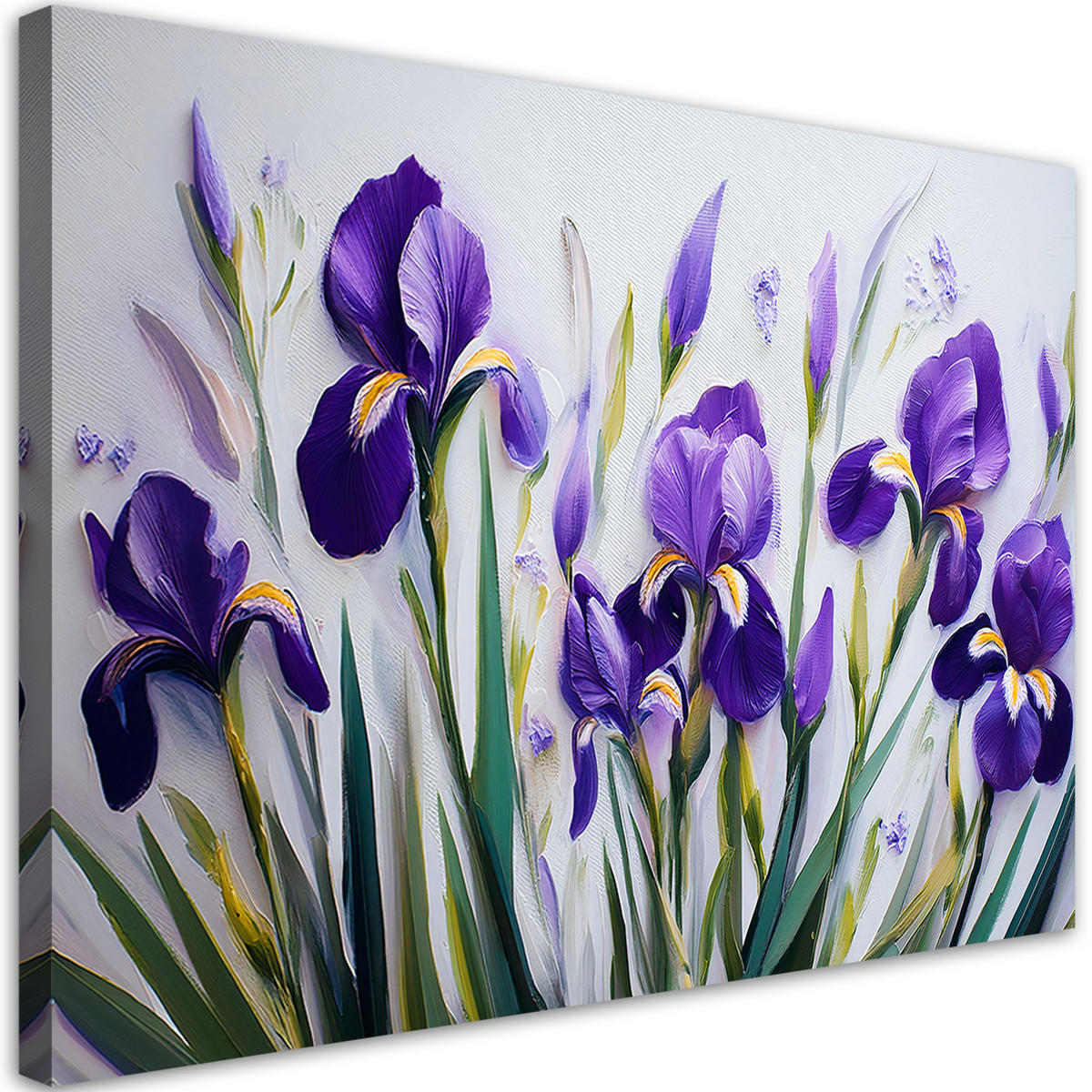 WANDBILD lila irisblüten - Lila, Textil (60/40cm) - Feeby