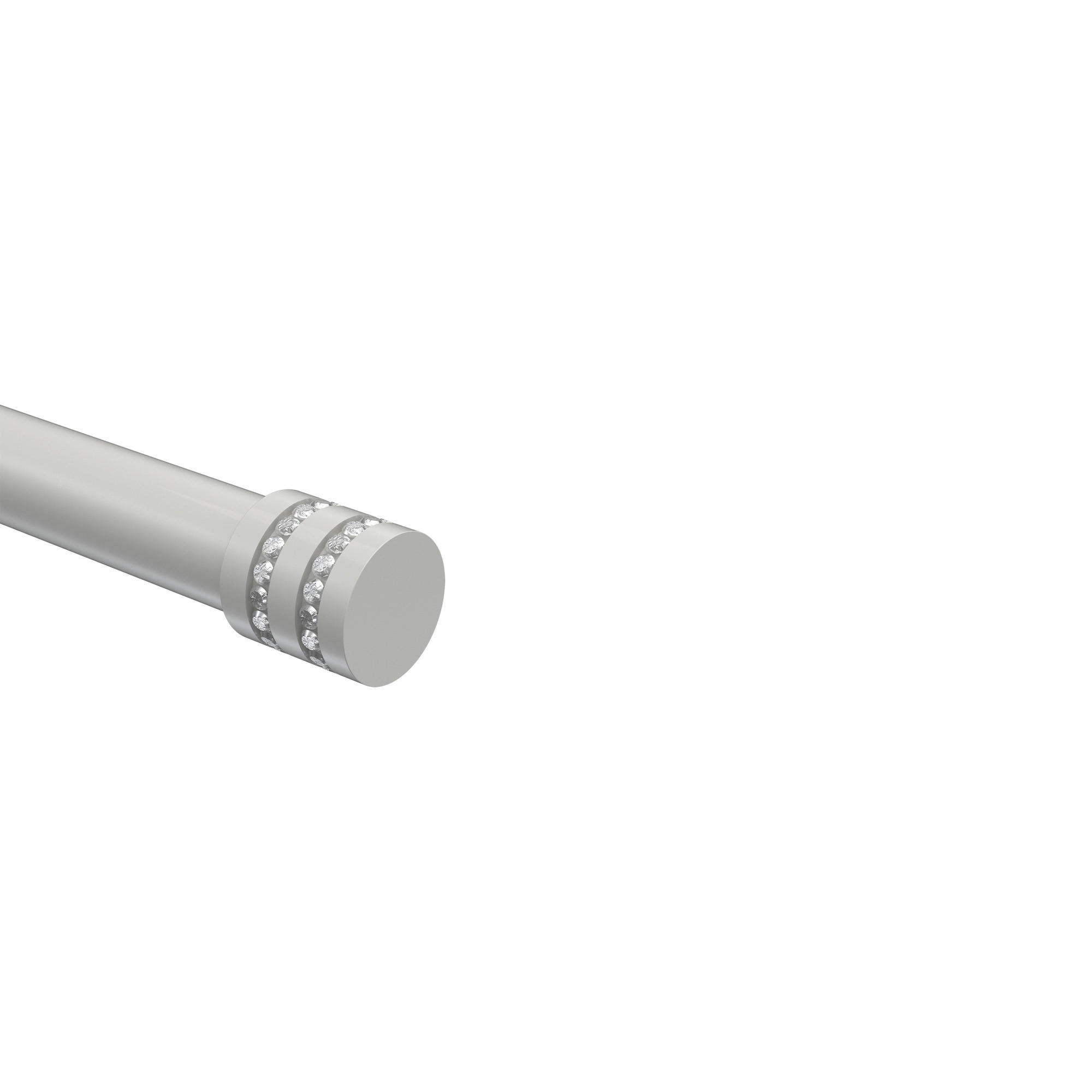 ENDSTÜCKE FÜR GARDINENSTANGEN 20 mm Ø, Estana Weiß, Packung 2 Stück - Weiß, Metall (2.6/2.8/2.8cm) - INTERDECO