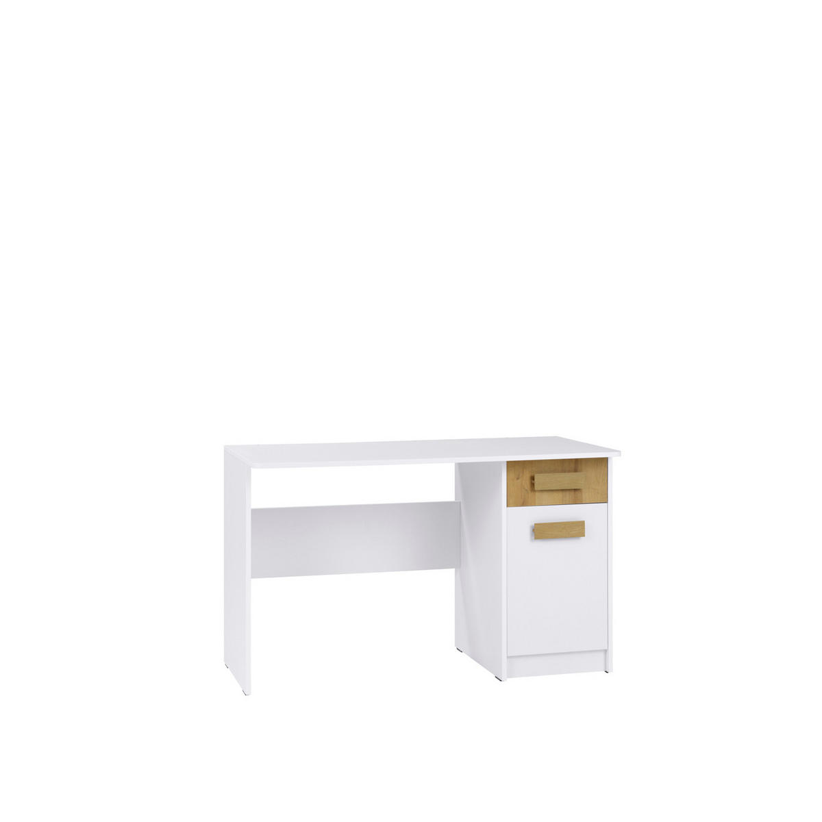 SCHREIBTISCH SCHÜLERSCHREIBTISCH GRANT G11/B WEIß 125/75,5/52,5 - Weiß, Holzwerkstoff (76/125/53cm) - Marmex Möbel