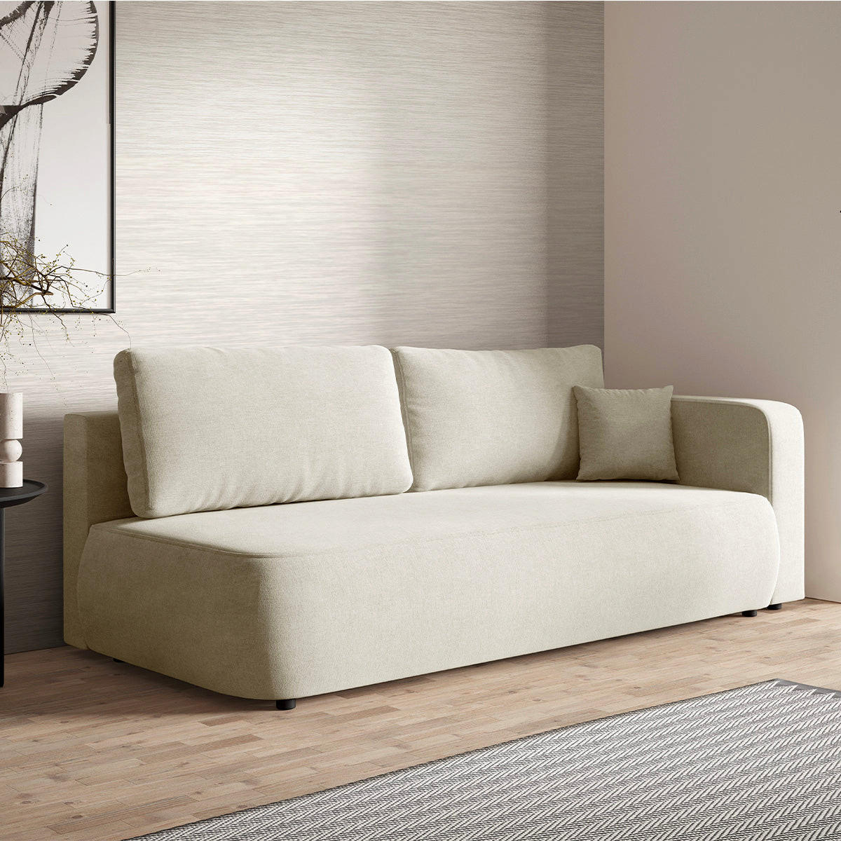 SOFA Antonio 3 Sitzplätze Weiß - Weiß, Holz (228/82/106cm) - Petits-meubles
