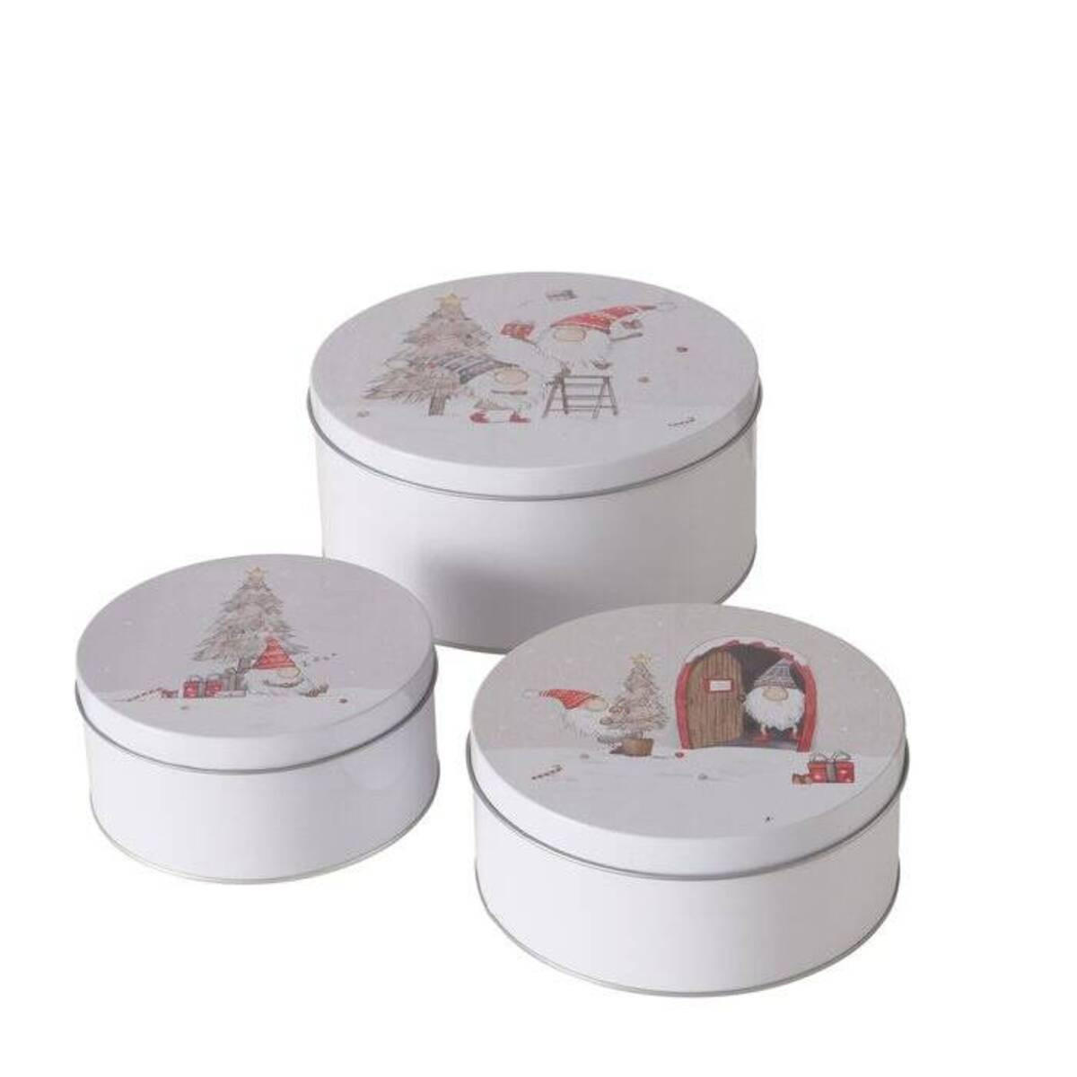 DOSEN Fiete Ø 14-20 cm 3er-Set - Grau, Metall (20/9/20cm) - Boltze Home