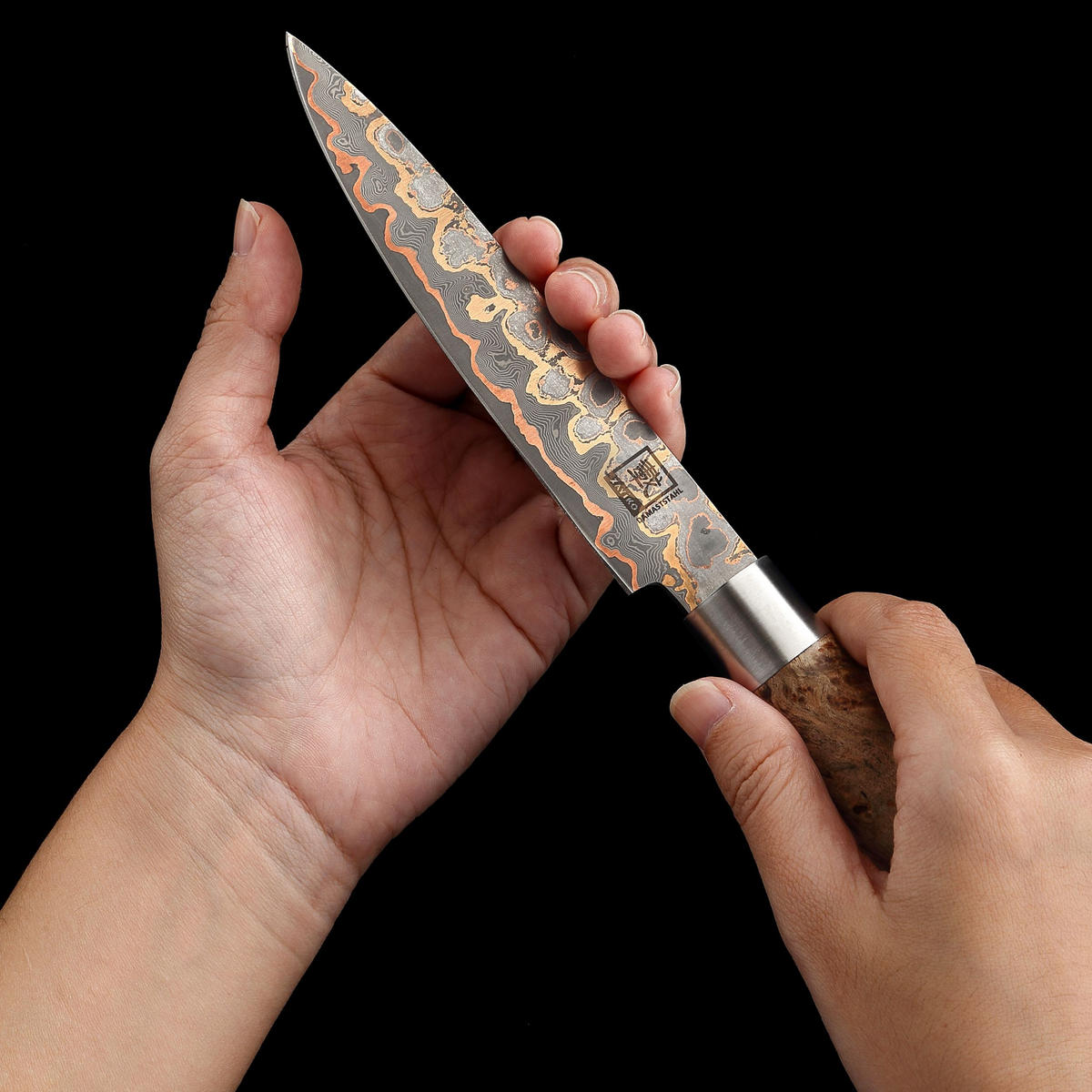 ALLZWECKMESSER 14 cm - Ahornfarben, Holz/Metall (25cm) - Zayiko