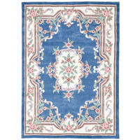HANDTUFTTEPPICH Ming 240x340 cm - Blau, Textil (240/340cm) - THEKO