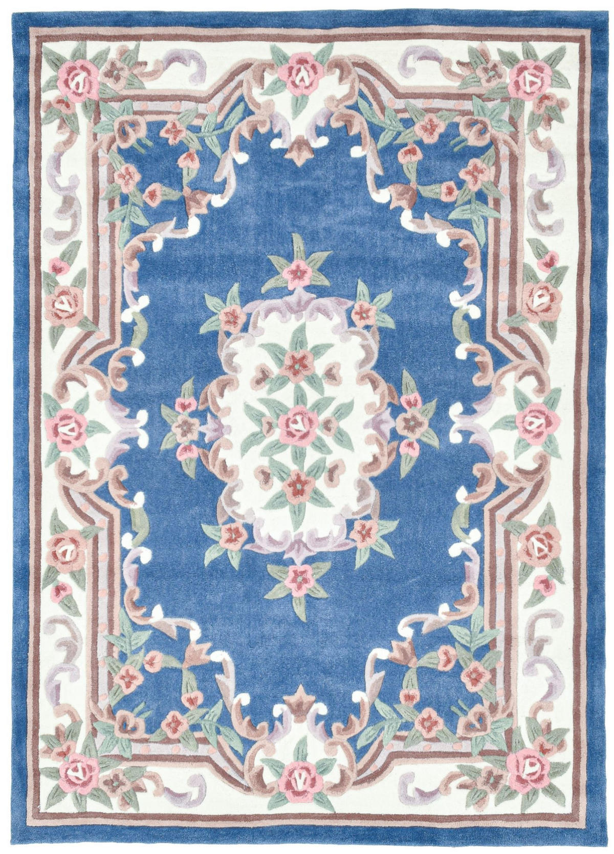 HANDTUFTTEPPICH Ming 240x340 cm - Blau, Textil (240/340cm) - THEKO