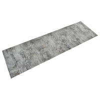 KÜCHENTEPPICH Waschbar Beton 60/180 Cm Samt - Grau, Kunststoff (60/180cm) - vidaXL