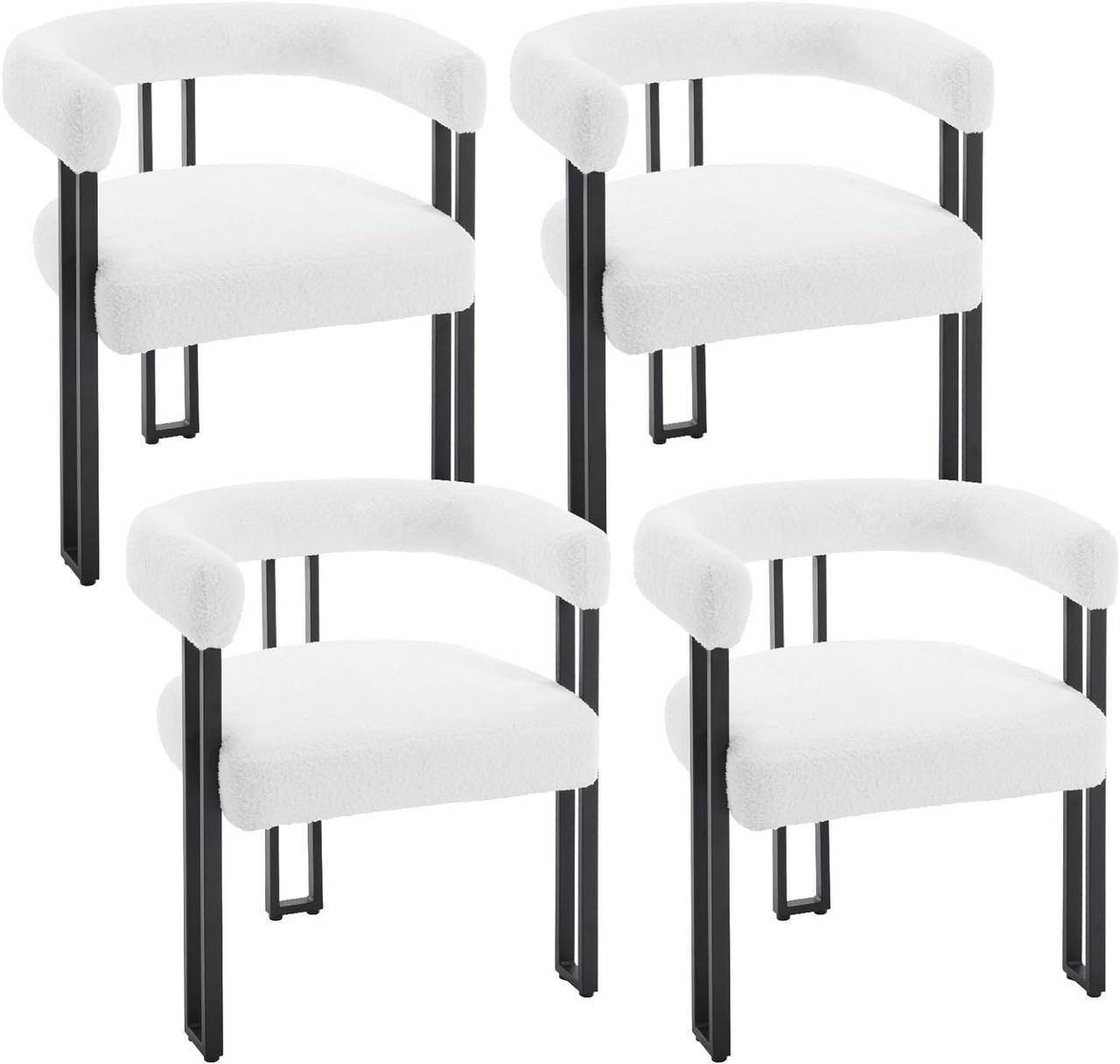 Woltu Esszimmerstuhl Creme 61.5x72x51.5 cm