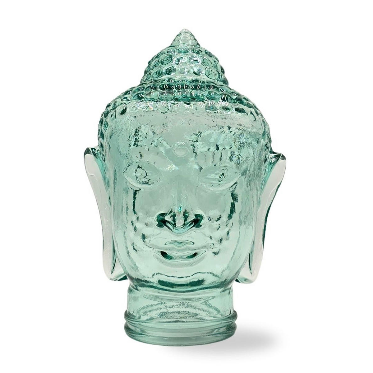 DEKO GLASKOPF THAI BUDDHA Glas, 30 cm Höhe T01 klar - Transparent, Glas (19/30/19cm) - DESIGN DELIGHTS