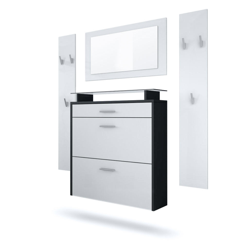 GARDEROBE Malea Front in Weiß matt - Weiß, Holzwerkstoff (180/180/23cm) - Vladon