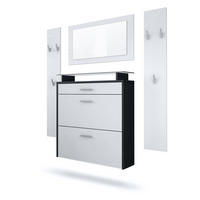 GARDEROBE Malea Front in Weiß matt - Weiß, Holzwerkstoff (180/180/23cm) - Vladon