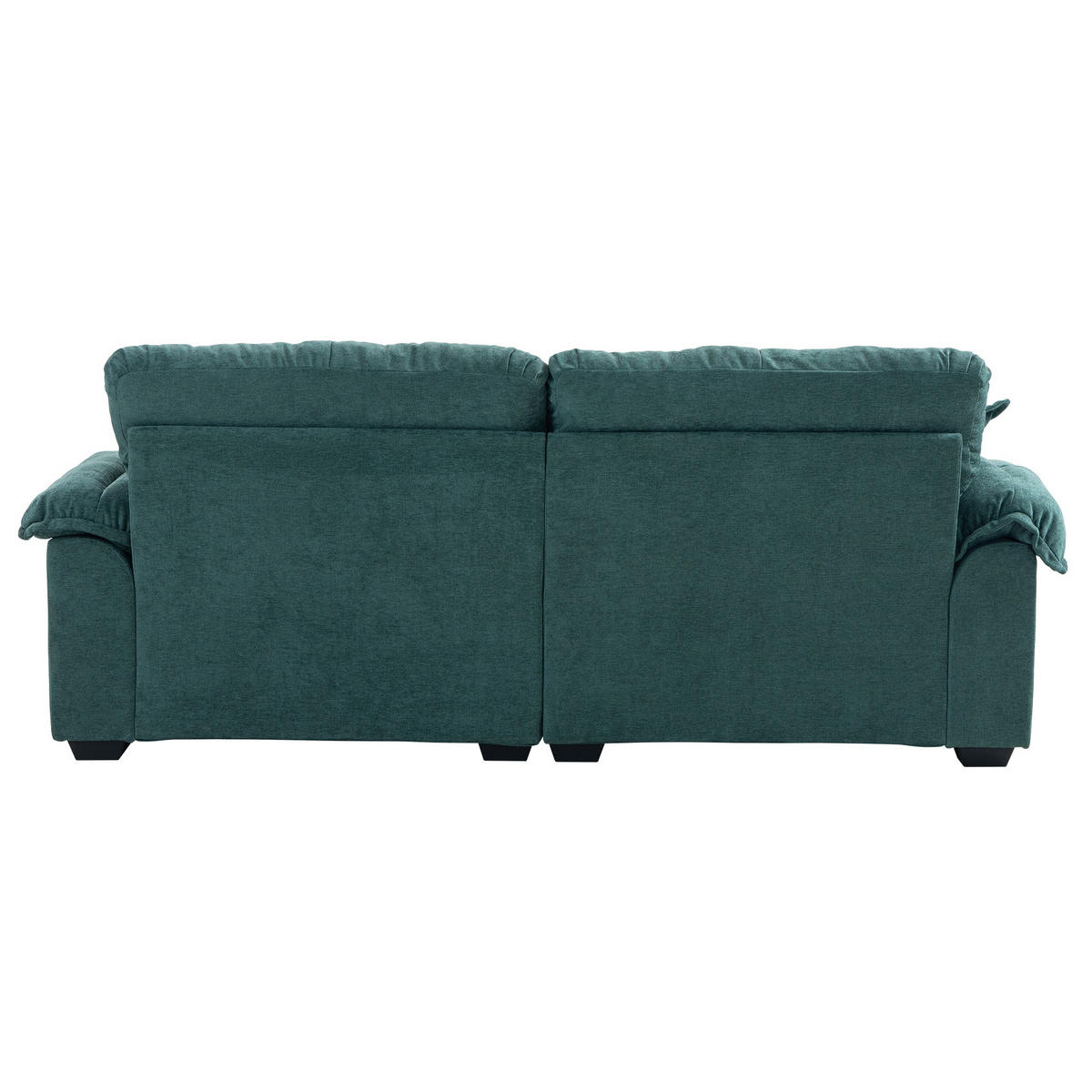 2-SITZER Sofa Chenille mit tiefem Sitz, Doppelschicht-Sitzkissen 213,4/90,1/87,6 cm Grün - Grün, Textil (90.1/87.6/213.4cm) - Redom