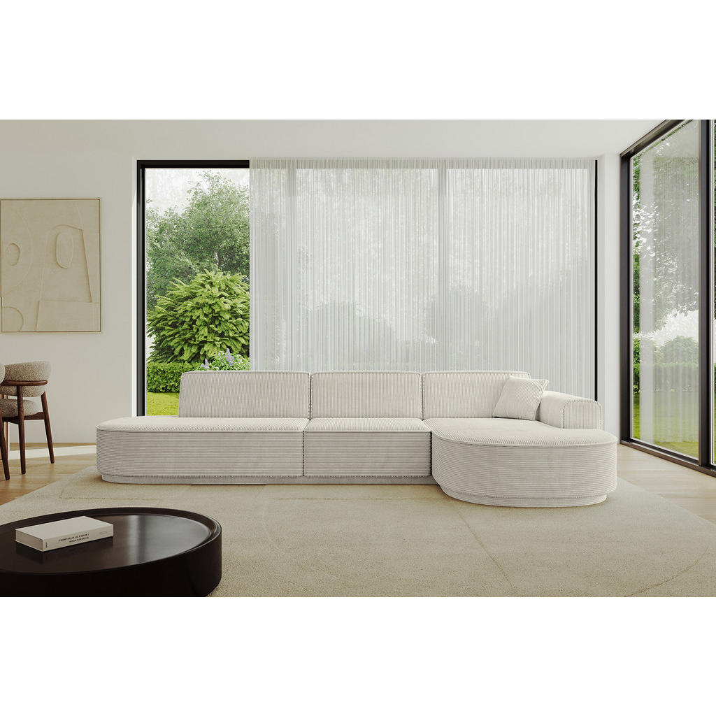 Thumbnail - Altdecor Ecksofa, Hellgrau, Textil, 4-Sitzer, 317x163 cm, Wohnzimmer, Sofas & Couches, Wohnlandschaften, Ecksofas