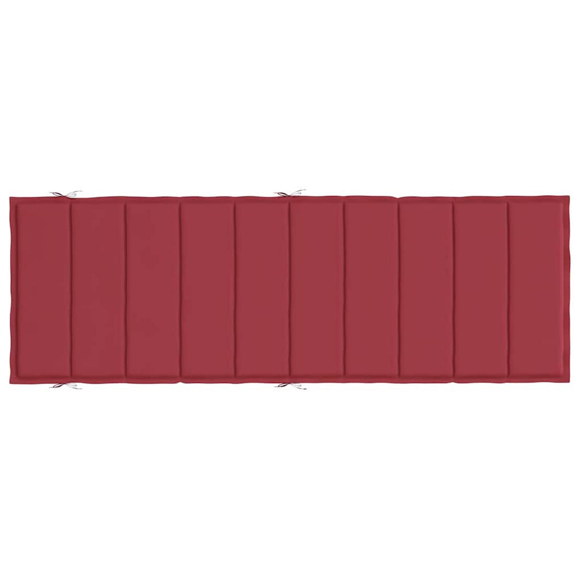SONNENLIEGEN-AUFLAGE Weinrot 186/58/4 Cm Oxford-Gewebe - Rot, Textil (58/4/186cm) - vidaXL