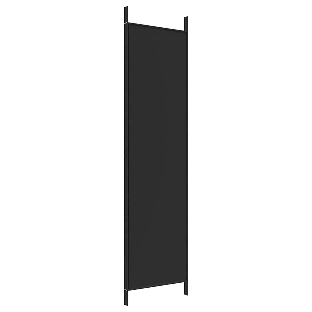 PARAVENT 3-teilig Schwarz 150/200 Cm Stoff - Schwarz, Textil (150/200/0.1cm) - vidaXL