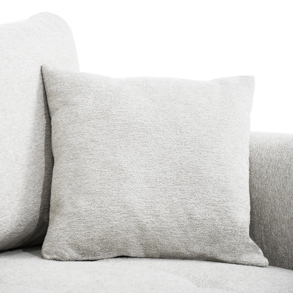 ECKSCHLAFSOFA Dallas mit Bettkasten, 255 cm, Creme, links, Velour-Stoff - Beige, Textil (255/175cm) - Beautysofa