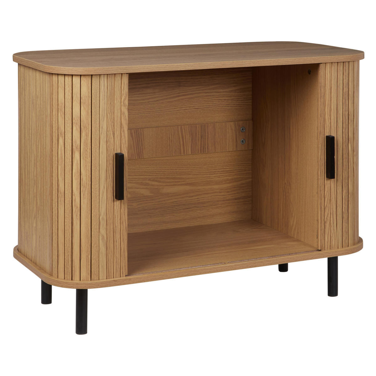 SCHRANK Braun Bradley - Braun, Holzwerkstoff (80/60/40cm) - Beliani